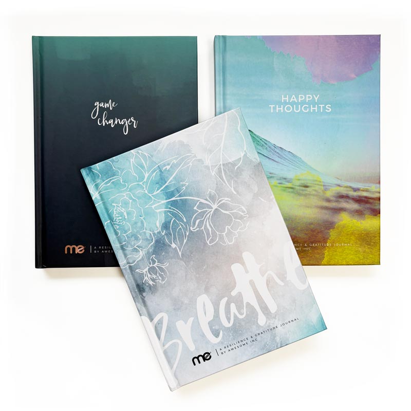 Three Resilient ME gratitude journals for adults