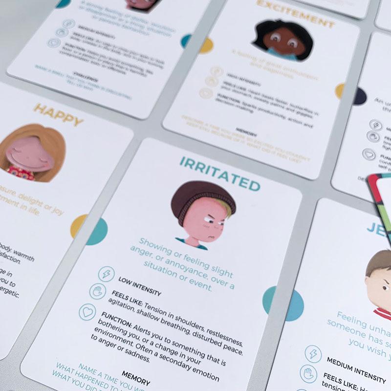 Emotional Warriors "Irritated" card among other emotion cards