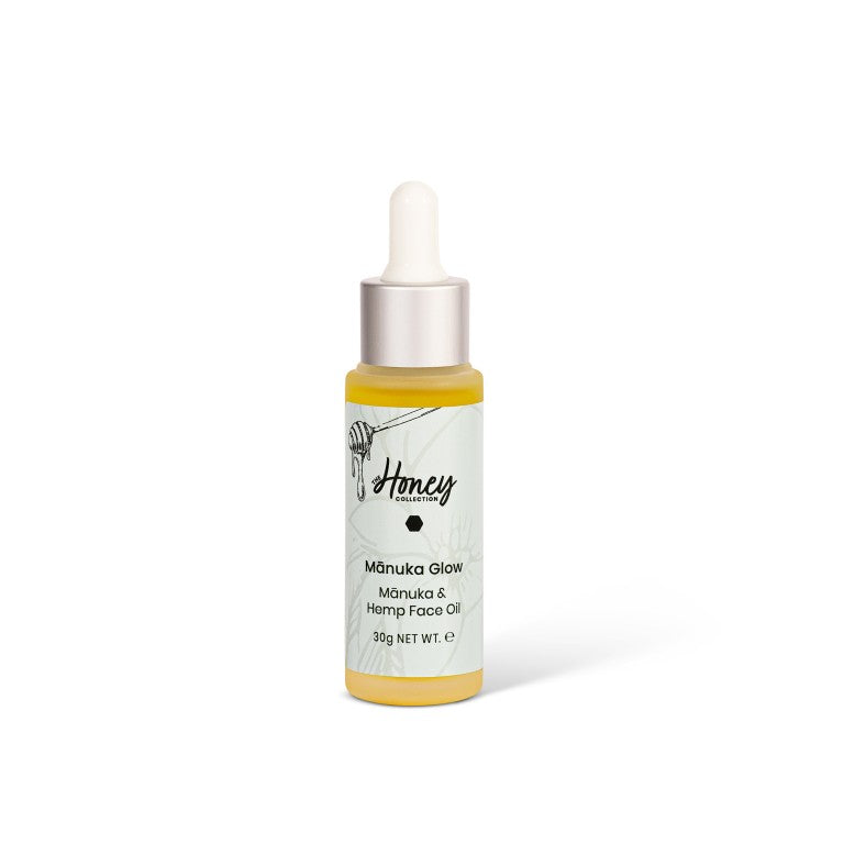 The Honey Collection face oil dropper bottle
