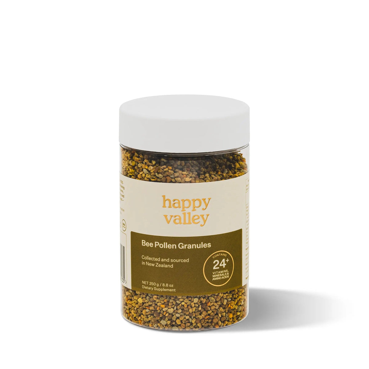 Happy Valley Bee Pollen Granules jar