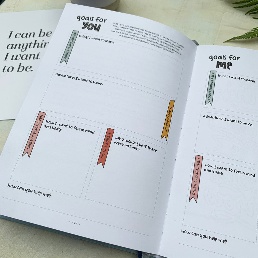 You + ME Connection Journal "Good for you" pages