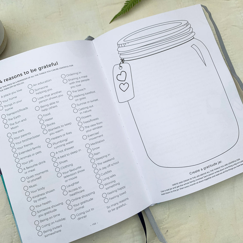 You + ME Connection Journal gratitude jar activity page