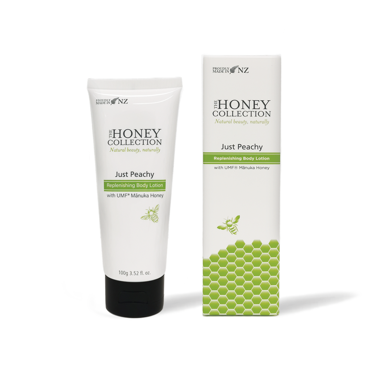 Just Peachy Body Lotion tube and box