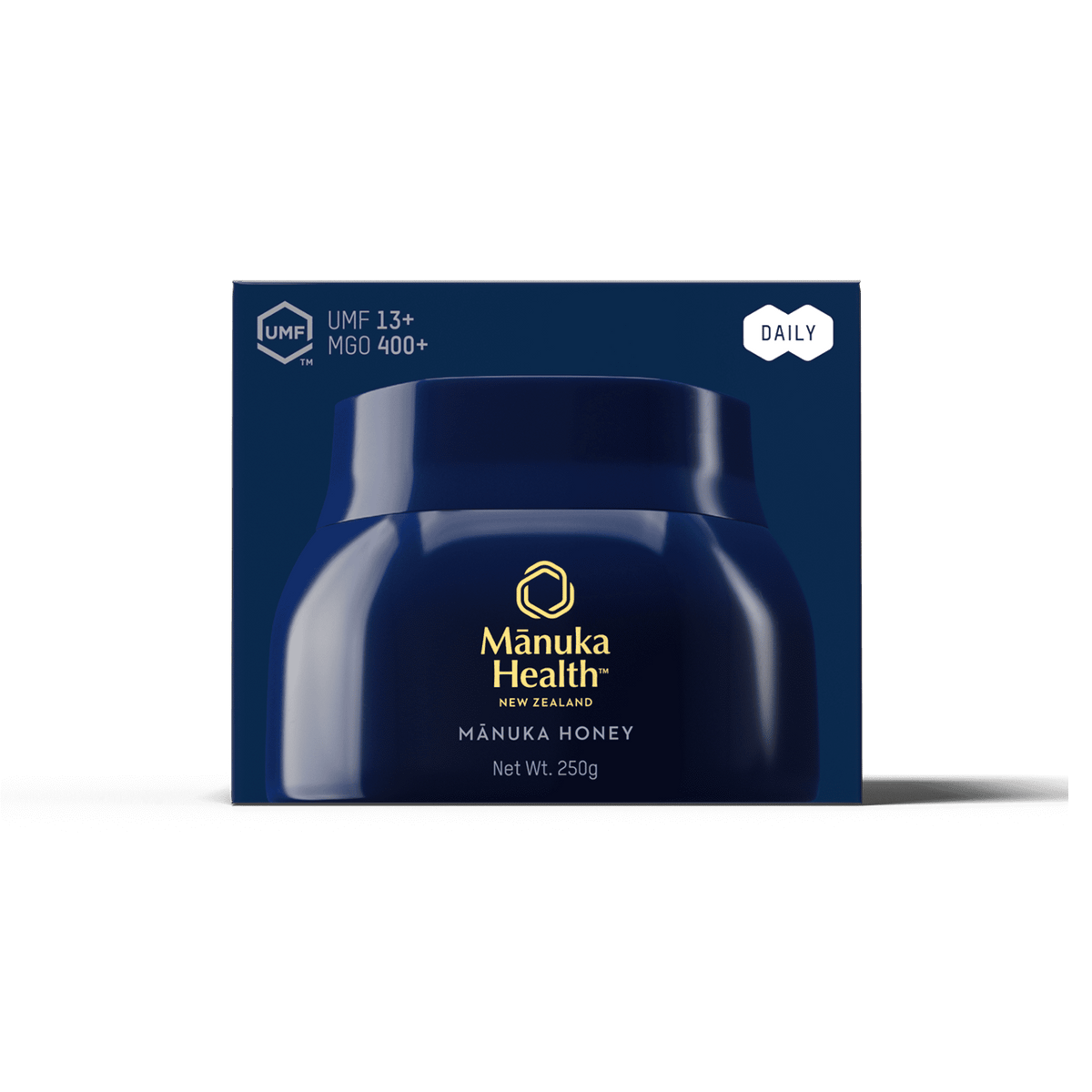 Manuka Health Daily Manuka Honey MGO 400+ jar and box