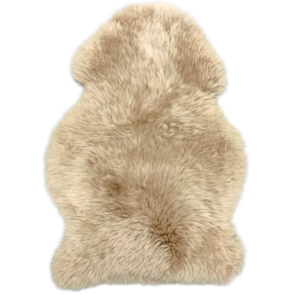 Sand single sheepskin rug