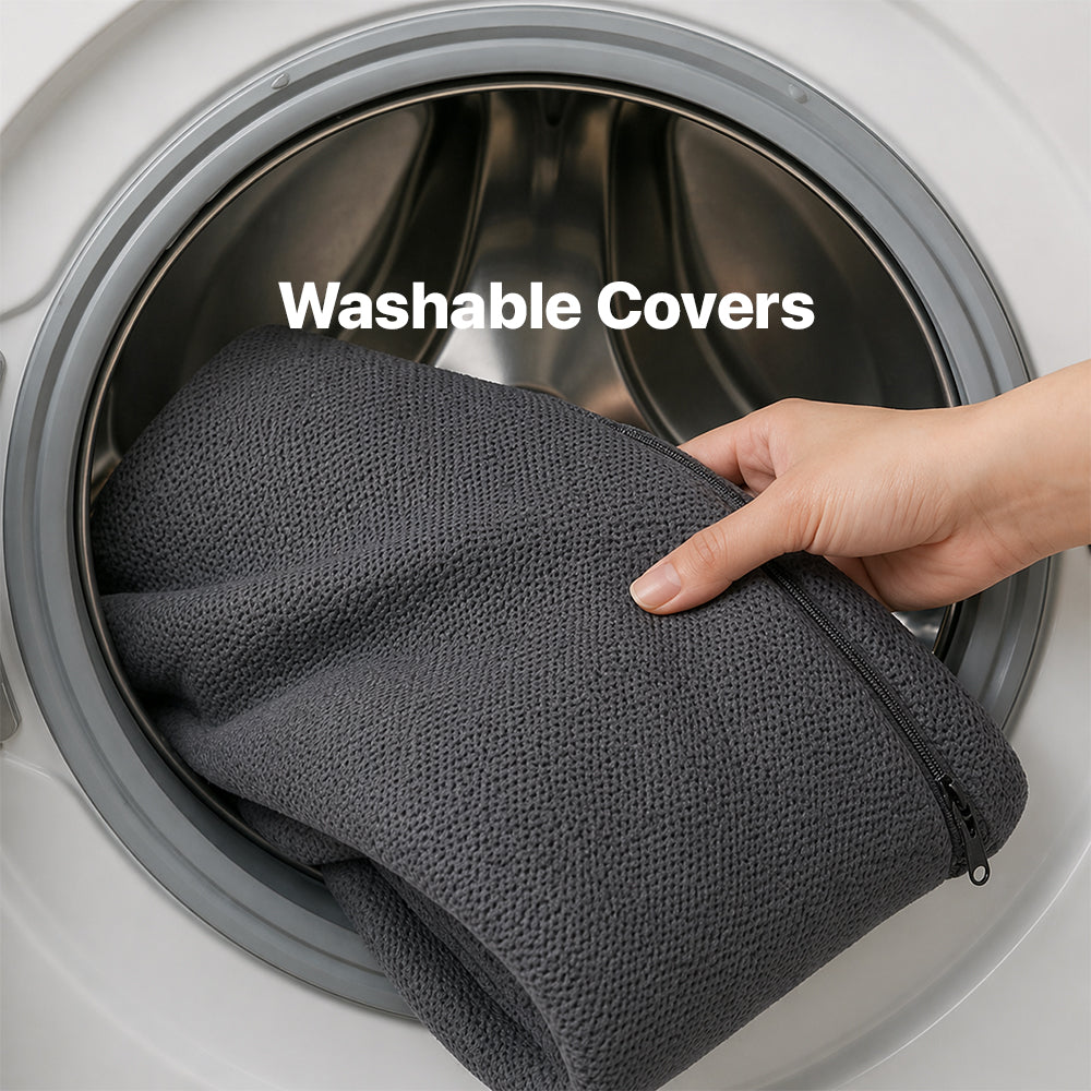 Putting a Brooklyn Nest dog bed cover into a washing machine