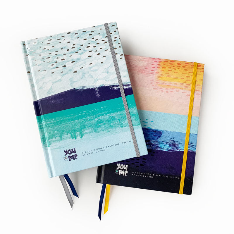 Two You + ME Connection Journals, Ocean and Sky covers