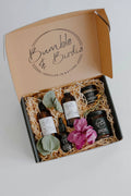 Summer Daze Seasonal Ritual Set in an open Bumble & Birdie gift box