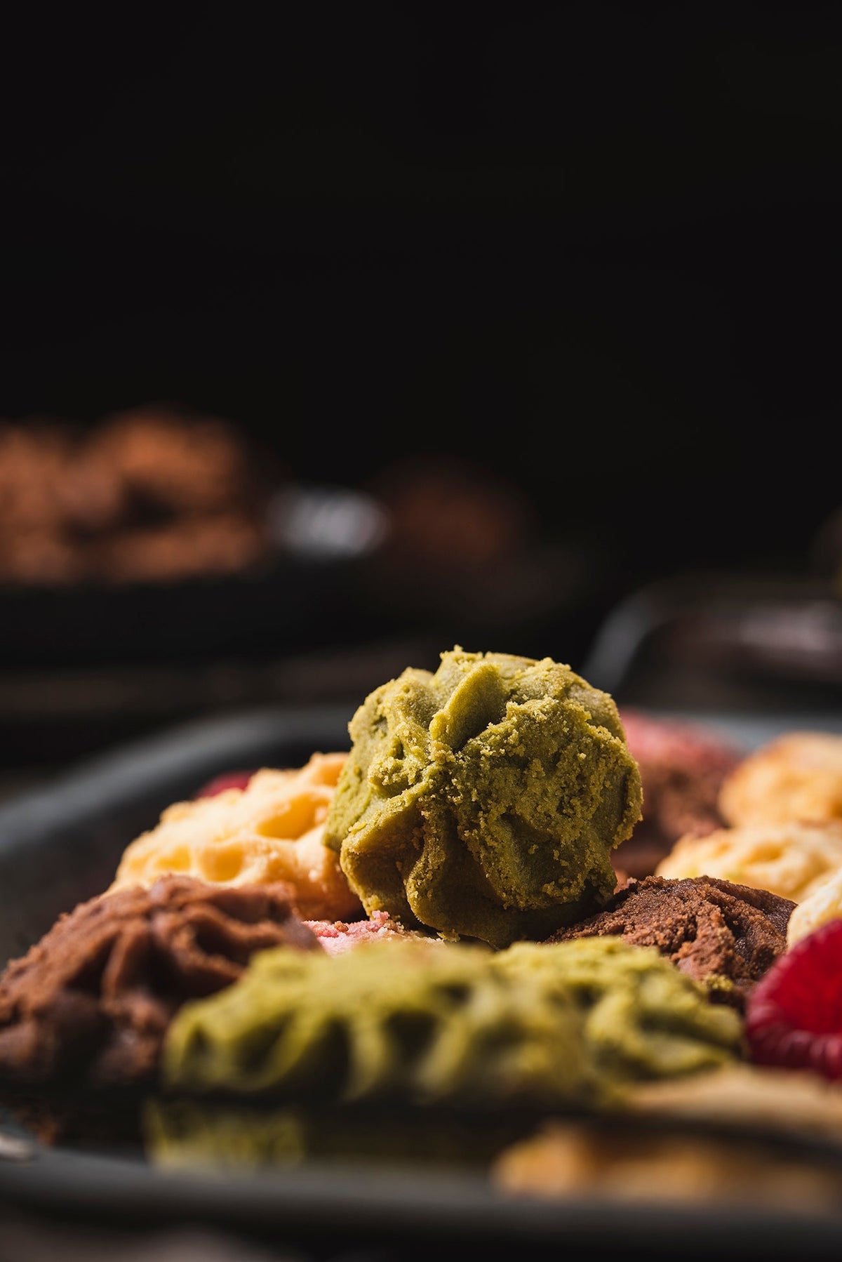 Lowrey Matcha butter cookies with other flavours