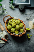 Basket of Lowrey Matcha butter cookies